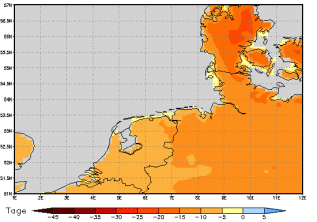 Area mean of this climate scenario: -11 days