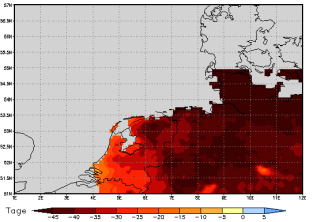 Area mean of this climate scenario: -43 days