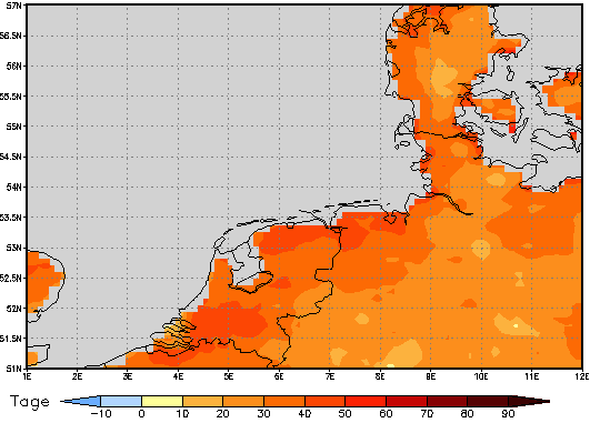 Area mean of this climate scenario: +32 days