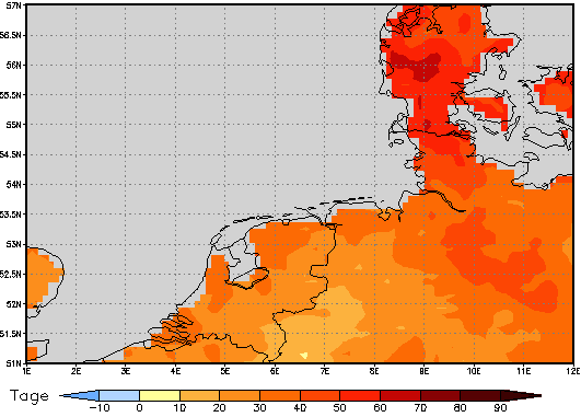 Area mean of this climate scenario: +37 days